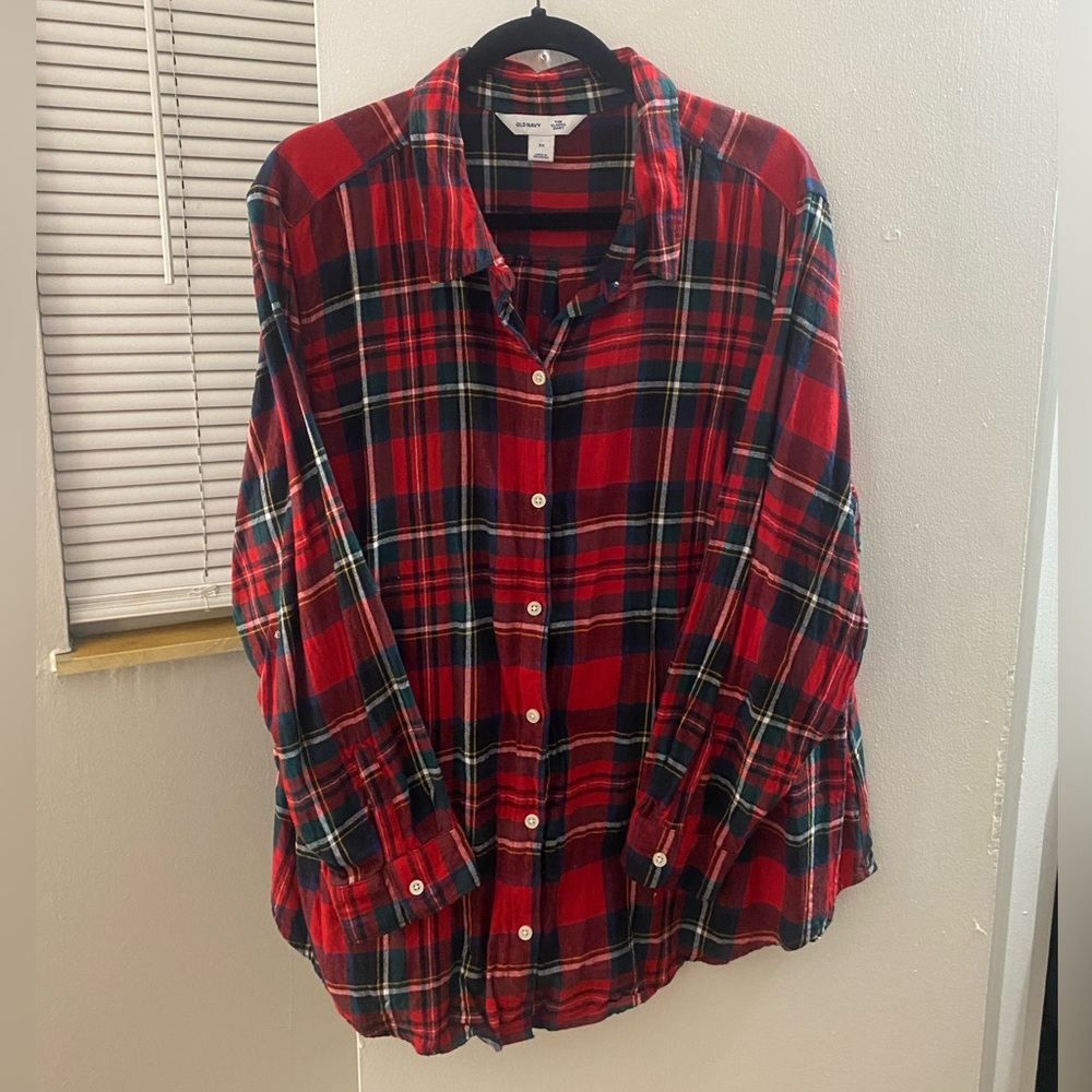 Old Navy Red Flannel